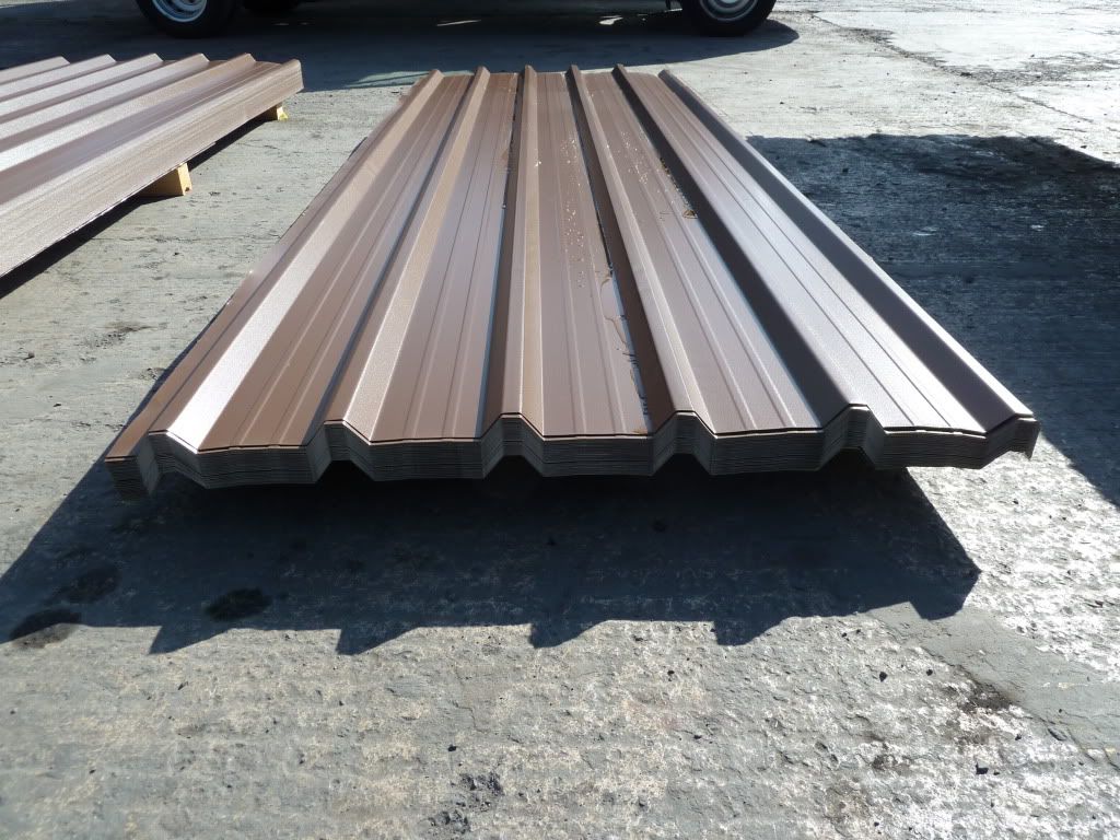 Roofing Sheets Van Dyke Brown Pvc Box Profile Ebay